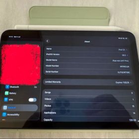 WiFi iPad mini (A17 Pro) 本体, 100% バッテリー