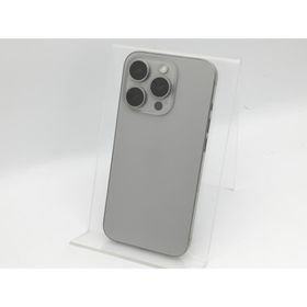 【中古】Apple 国内版 【SIMフリー】 iPhone 15 Pro 256GB ナチュラルチタニウム MTUF3J/A【中野】保証期間１ヶ月【ランクC】