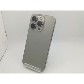 【中古】Apple docomo 【SIMフリー】 iPhone 15 Pro 256GB ナチュラルチタニウム MTUF3J/A【新橋烏森通り】保証期間１ヶ月【ランクC】