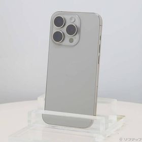 〔中古〕Apple(アップル) iPhone15 Pro 256GB ナチュラルチタニウム MTUF3J／A SIMフリー〔377-ud〕