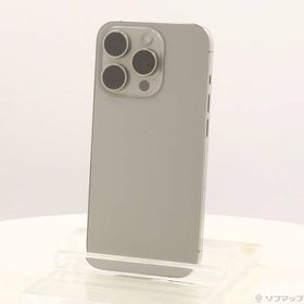 〔中古〕Apple(アップル) iPhone15 Pro 256GB ナチュラルチタニウム MTUF3J／A SIMフリー〔198-ud〕