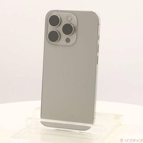 〔中古〕Apple(アップル) iPhone15 Pro 256GB ナチュラルチタニウム MTUF3J／A SIMフリー〔258-ud〕