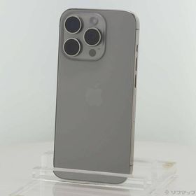 〔中古〕Apple(アップル) iPhone15 Pro 256GB ナチュラルチタニウム MTUF3J／A SIMフリー〔198-ud〕