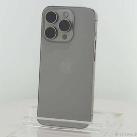 〔中古〕Apple(アップル) iPhone15 Pro 256GB ナチュラルチタニウム MTUF3J／A SIMフリー〔198-ud〕