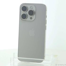 〔中古〕Apple(アップル) iPhone15 Pro 256GB ナチュラルチタニウム MTUF3J／A SIMフリー〔198-ud〕