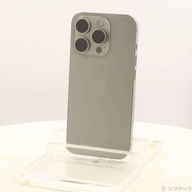 〔中古〕Apple(アップル) iPhone15 Pro 256GB ナチュラルチタニウム MTUF3J／A SIMフリー〔377-ud〕