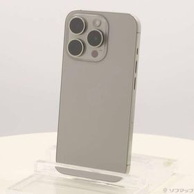 〔中古〕Apple(アップル) iPhone15 Pro 256GB ナチュラルチタニウム MTUF3J／A SIMフリー〔297-ud〕