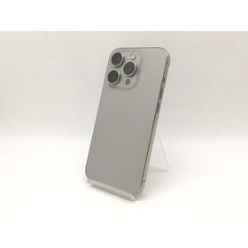 【中古】Apple docomo 【SIMフリー】 iPhone 15 Pro 256GB ナチュラルチタニウム MTUF3J/A【横浜】保証期間１ヶ月【ランクA】