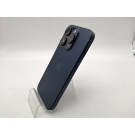 【中古】Apple docomo 【SIMフリー】 iPhone 15 Pro 256GB ブルーチタニウム MTUG3J/A【OSU301】保証期間１ヶ月【ランクC】