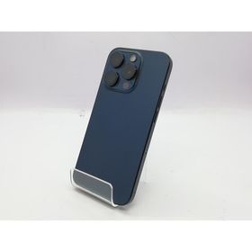 【中古】Apple docomo 【SIMフリー】 iPhone 15 Pro 256GB ブルーチタニウム MTUG3J/A【立川フロム中武】保証期間１ヶ月【ランクB】