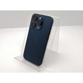 【中古】Apple 国内版 【SIMフリー】 iPhone 15 Pro 256GB ブルーチタニウム MTUG3J/A【新宿東口】保証期間１ヶ月【ランクC】