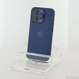 〔中古〕Apple(アップル) iPhone15 Pro 256GB ブルーチタニウム MTUG3J／A SIMフリー〔196-ud〕