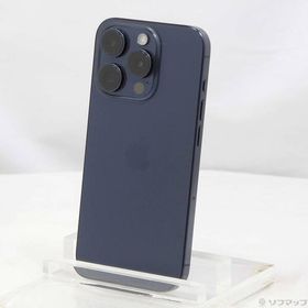 〔中古〕Apple(アップル) iPhone15 Pro 256GB ブルーチタニウム MTUG3J／A SIMフリー〔196-ud〕