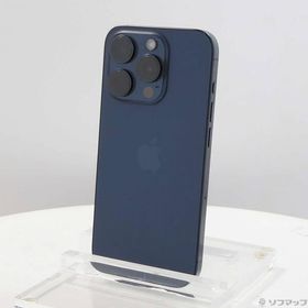 〔中古〕Apple(アップル) iPhone15 Pro 256GB ブルーチタニウム MTUG3J／A SIMフリー〔269-ud〕