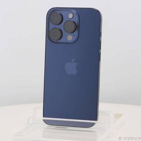 〔中古〕Apple(アップル) iPhone15 Pro 256GB ブルーチタニウム MTUG3J／A SIMフリー〔295-ud〕