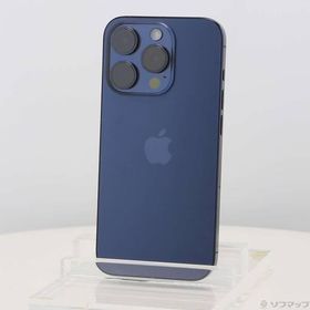 〔中古〕Apple(アップル) iPhone15 Pro 256GB ブルーチタニウム MTUG3J／A SIMフリー〔295-ud〕