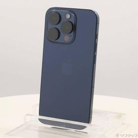 〔中古〕Apple(アップル) iPhone15 Pro 256GB ブルーチタニウム MTUG3J／A SIMフリー〔297-ud〕