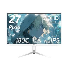 液晶ディスプレイ Pixio PX278WAVEW-O [PX278 Wave White ゲーミングモニター 27インチ 180Hz WQHD IPS]