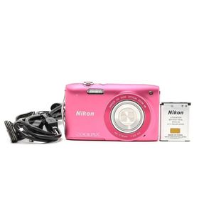 ＜良品＞ Nikon デジタルカメラ COOLPIXS3300 ストロベリーピンク