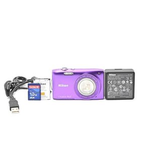 ＜並品＞ Nikon COOLPIX S3300 ラベンダーパープル｜コンパクトデジタルカメラ｜有効1600万画素｜光学6倍ズーム