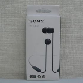 ●SONY ワイヤレスステレオヘッドセット WI-C100 ブラック