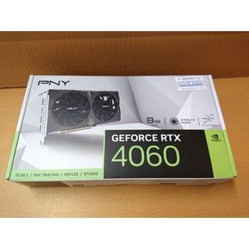 @【未使用品】PNY GeForce RTX 4060 8GB VERTO ダブルファン VCG40608DFXPB1 [PCIExp 8GB] 未開封 グラフィックボード グラボ