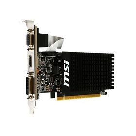 MSI GT710 2GD3H LP NVIDIA GeForce GT 710を搭載。ロープロファイルに準拠したファンレス設計のグラフィックスボード