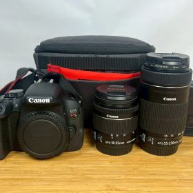【埼玉発】Canon EOS Kiss X9i ダブルズームキット EF-S18-55mm EF-S55-250mm 動作確認済み