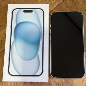Apple iPhone 15 本体 容量128GB ブルー 美品 難あり
