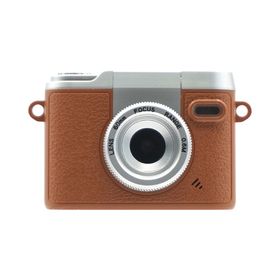 VISCA CMR001BR 自撮りができるデジタルトイカメラ 可動式レンズ搭載 500万画素 動画撮影可能 ブラウン