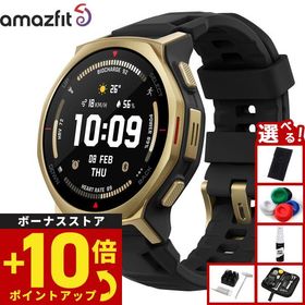 （ノベルティー付き）アマズフィット スマートウォッチ T-Rex3 Pro 44mm ブラックゴールド SP170079-C238