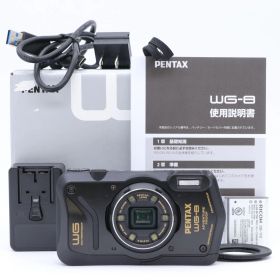 【送料無料】【美品】PENTAX WG-8 ブラック【ショット数 12回】