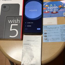 AQUOS wish5 128GB スミ SIMフリー ほぼ未使用 箱付き