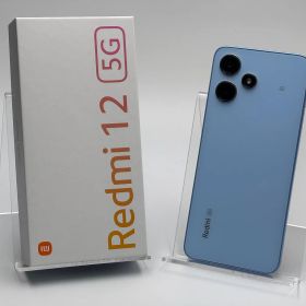 【ケーブル付き箱付き中古A】Redmi 12 5G 23076RA4BR 4GB+128GB スカイブルー SIMフリー 白ロム