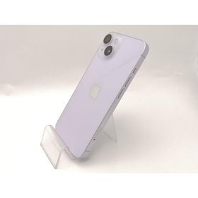 【中古】Apple SoftBank 【SIMフリー】 iPhone 14 128GB パープル MPUY3J/A【新宿東口】保証期間１ヶ月【ランクC】
