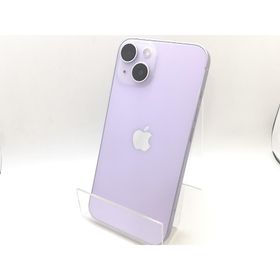 【中古】Apple au 【SIMフリー】 iPhone 14 128GB パープル MPUY3J/A【熊本】保証期間１ヶ月【ランクC】