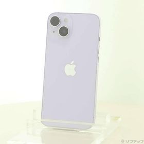 〔中古〕Apple(アップル) iPhone14 128GB パープル MPUY3J／A SIMフリー〔349-ud〕