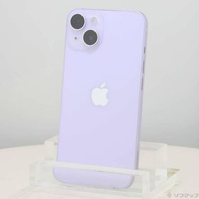 〔中古〕Apple(アップル) iPhone14 128GB パープル MPUY3J／A SIMフリー〔295-ud〕