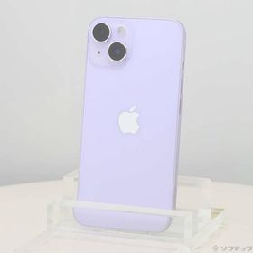 〔中古〕Apple(アップル) iPhone14 128GB パープル MPUY3J／A SIMフリー〔295-ud〕
