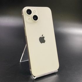 【全額返金保証】【最速発送】 iPhone 14 128GB スターライト docomo SIMフリー 白ロム 美品 動作確認済 86%