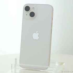 〔中古〕Apple(アップル) iPhone14 128GB スターライト MPUQ3J／A SIMフリー〔247-ud〕