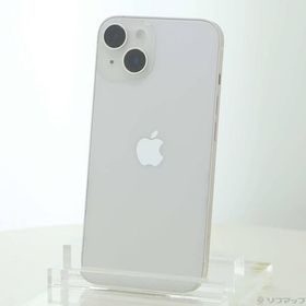 〔中古〕Apple(アップル) iPhone14 128GB スターライト MPUQ3J／A SIMフリー〔247-ud〕