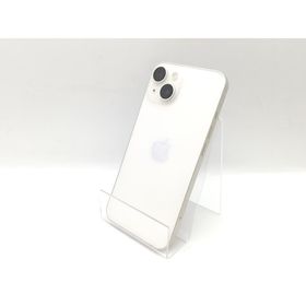 【中古】Apple au 【SIMフリー】 iPhone 14 128GB スターライト MPUQ3J/A【熊本】保証期間１ヶ月【ランクB】