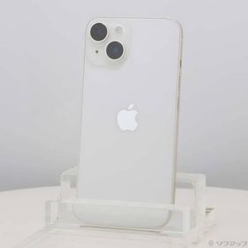 〔中古〕Apple(アップル) iPhone14 128GB スターライト MPUQ3J／A SIMフリー〔258-ud〕