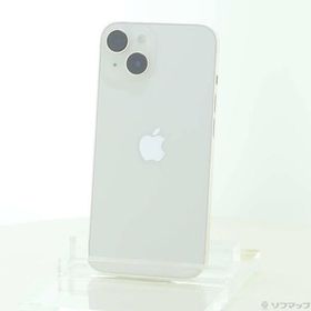 〔中古〕Apple(アップル) iPhone14 128GB スターライト MPUQ3J／A SIMフリー〔305-ud〕