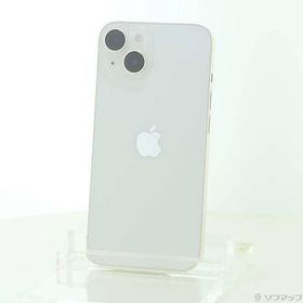 〔中古〕Apple(アップル) iPhone14 128GB スターライト MPUQ3J／A SIMフリー〔198-ud〕