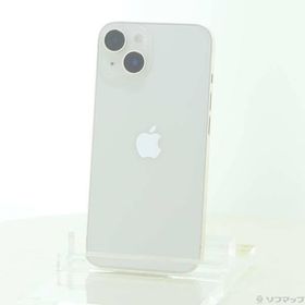 〔中古〕Apple(アップル) iPhone14 128GB スターライト MPUQ3J／A SIMフリー〔377-ud〕