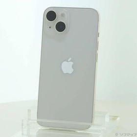 〔中古〕Apple(アップル) iPhone14 128GB スターライト MPUQ3J／A SIMフリー〔344-ud〕