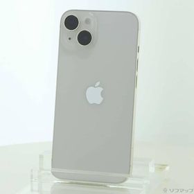 〔中古〕Apple(アップル) iPhone14 128GB スターライト MPUQ3J／A SIMフリー〔276-ud〕