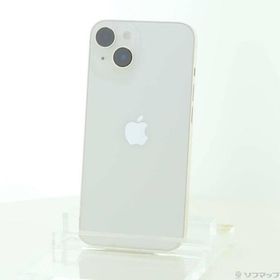 〔中古〕Apple(アップル) iPhone14 128GB スターライト MPUQ3J／A SIMフリー〔368-ud〕
